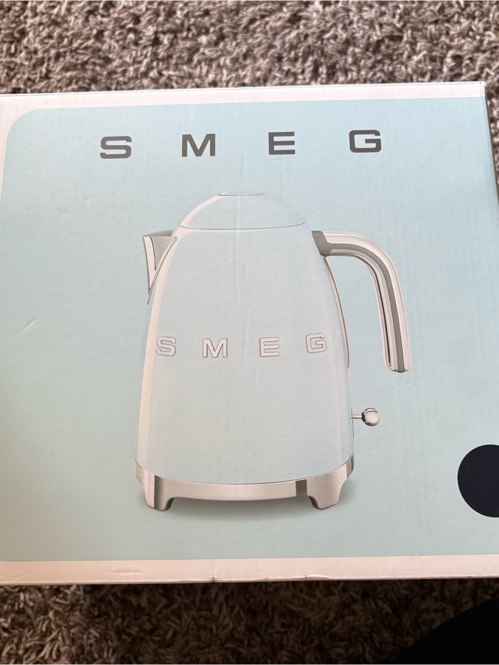 SMEG Navy Blue Electric Kettle - Retro Style NWT